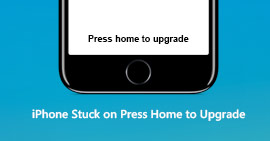 iPhone Travado em Pressione Home para Atualizar