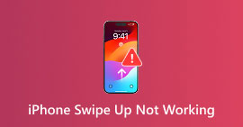 Deslizar para cima no iPhone não funciona