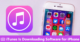 iTunes está baixando software para iPhone