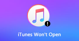 iTunes não vai abrir
