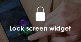 Widget de tela de bloqueio de telefones Android