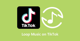 Repetir música no TikTok