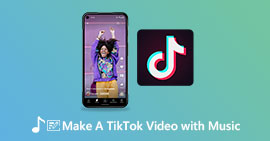 Faça um vídeo Tiktok com música