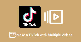 Faça um TikTok com vários vídeos