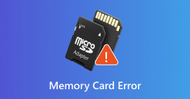 Erro no cartão de memória