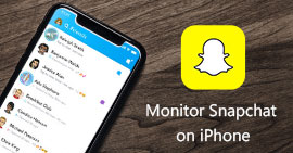 Monitore o SnapChat no iPhone