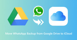 Transfira o backup do WhatsApp do Google Drive para o iCloud.