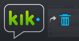 Excluir mensagens do Kik