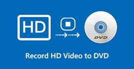 Grave vídeo HD em DVD