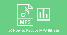 Reduza a taxa de bits do MP3