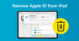 Remova o ID Apple do iPad