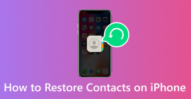 Restaurar contatos no iPhone