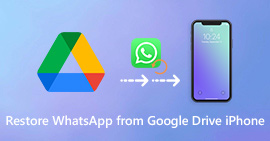 Restaurar WhatsApp do Google Drive para iPhone