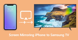 Espelho de tela do iPhone para a TV Samsung