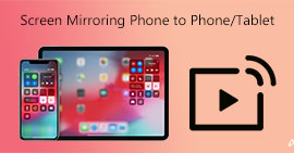 Espelhamento de tela de telefone para tablet