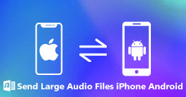 Enviando grandes arquivos de áudio do iPhone para o Android
