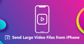 Enviar arquivos de vídeo grandes do iPhone