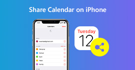 Compartilhar calendários e eventos no iPhon