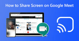 Compartilhar tela no Google Meet
