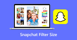 Tamanho do filtro Snapchat