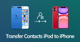 Transferir contatos do iPod para o iPhone