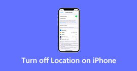 Desative a localização do iPhone