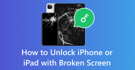 Desbloquear o iPhone iPad com tela quebrada