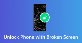 Desbloquear telefone com tela quebrada