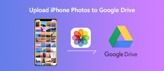 Carregar fotos do iPhone para o Google Drive