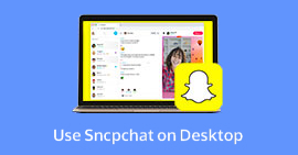 Use o Snapchat na área de trabalho