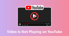 O vídeo não está sendo reproduzido no YouTube