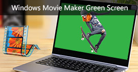 Tela Verde do Windows Movie Maker