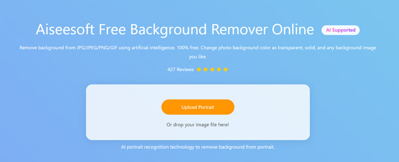 Site on-line para remover backgroud gratuito da Aiseesoft