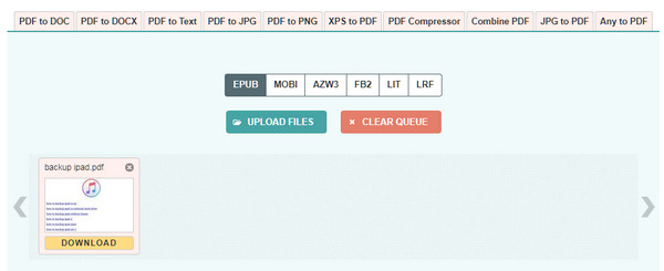 Converter PDF em ePub