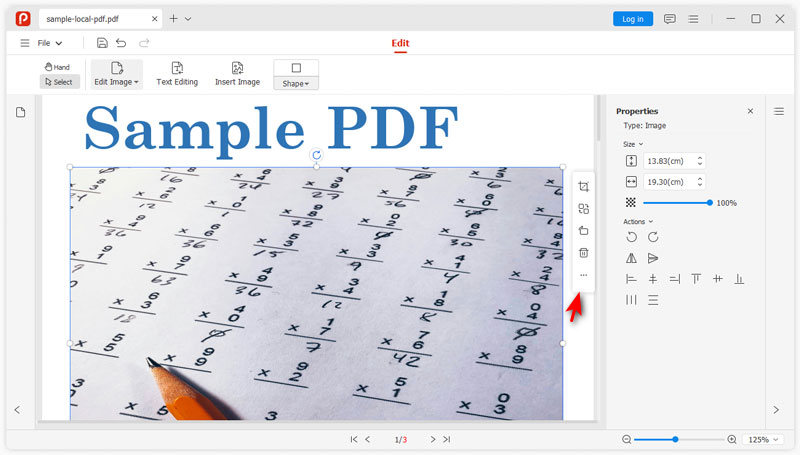 Configurações avançadas de imagem
