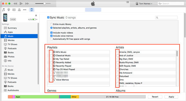 Sincronize músicas do iPod com o iTunes