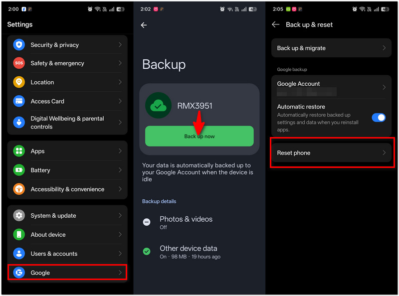 Restore From Google One Backup