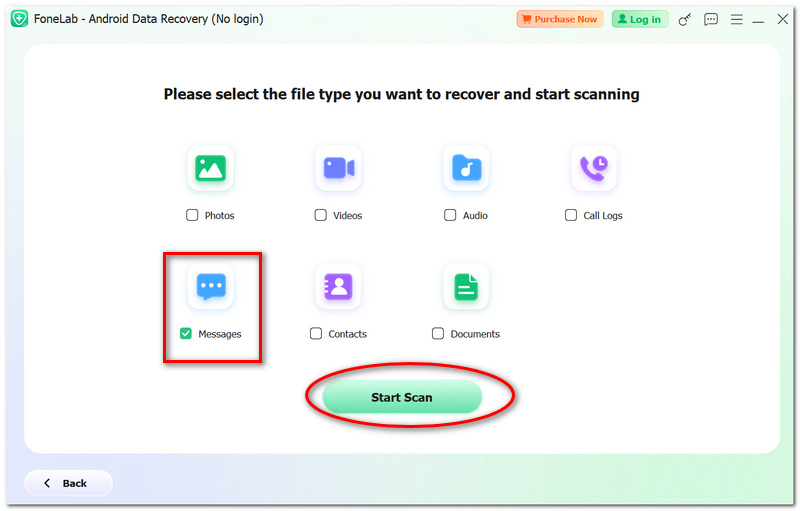 Select Messages File