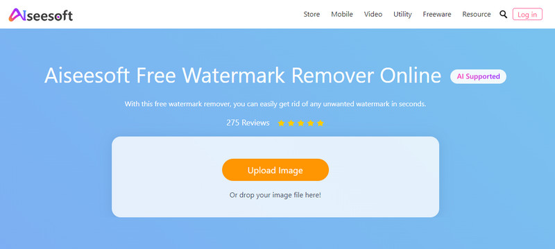 Aiseesoft removedor de marca d'água grátis online