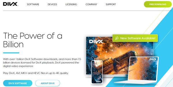 Software DivX 4K Player