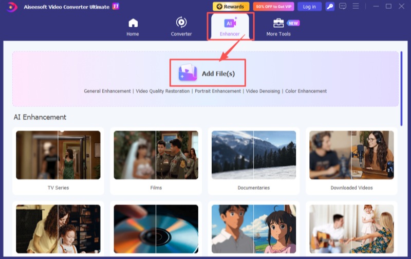 Aprimorador Adicionar Arquivos