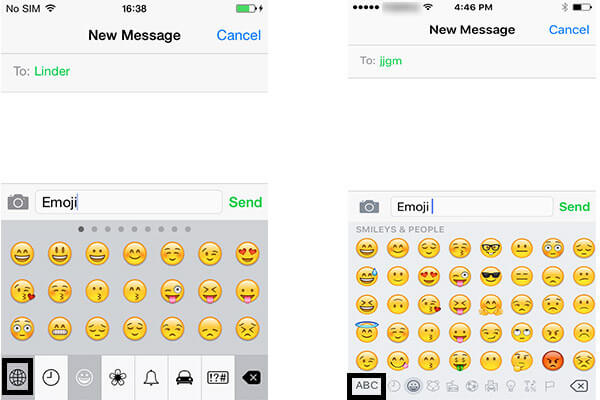 Emoji de iPhone 4 para iPhone 6