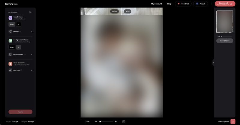 Ai Face Enhancer Remini Web