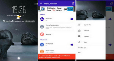 Aplicativos de tela de bloqueio Hi Locker para Android