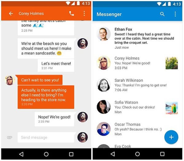 Melhor aplicativo de SMS para Android - Google Messenger