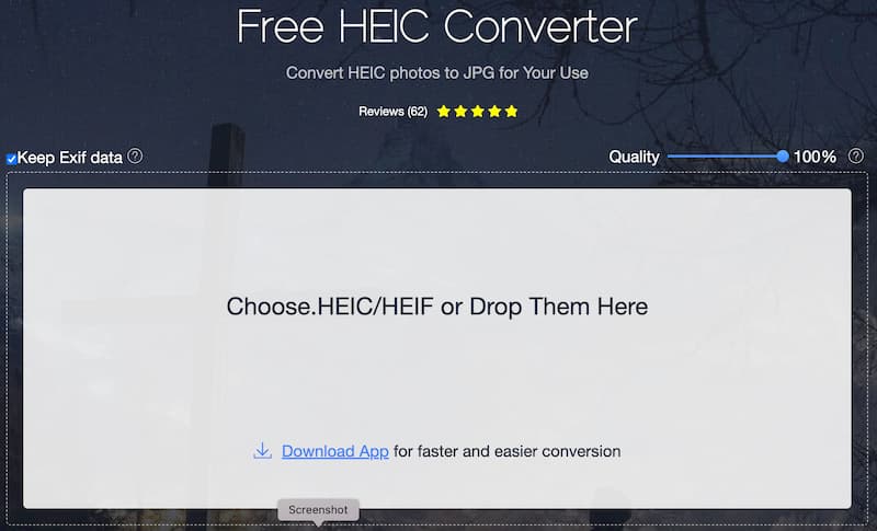 Conversor HEIC gratuito da Apowersoft