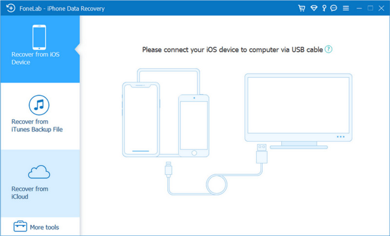 Recuperação de dados do iPhone Aiseesoft FoneLab