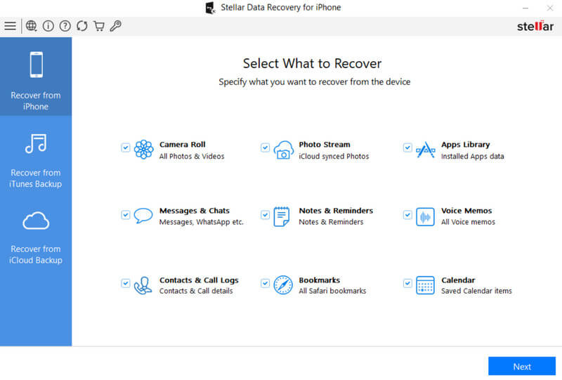 Stellar Data Recovery para iPhone