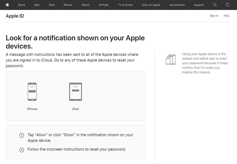 Recuperar Apple ID com número de telefone