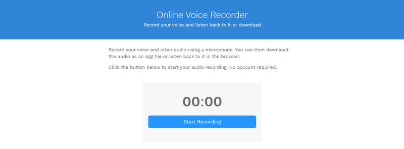 Gravador de áudio on-line virtualspeech